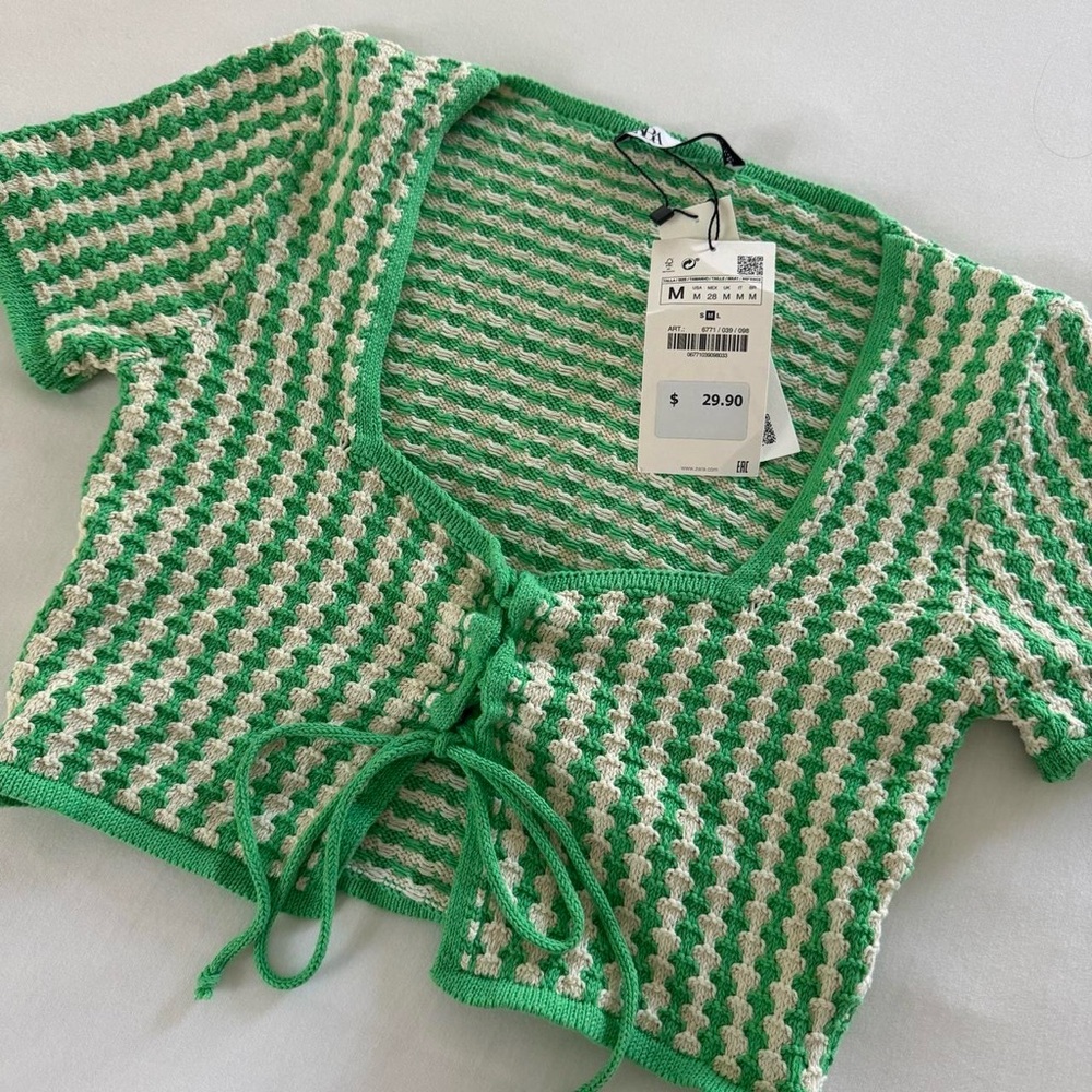 NWT Zara Crochet Crop Top